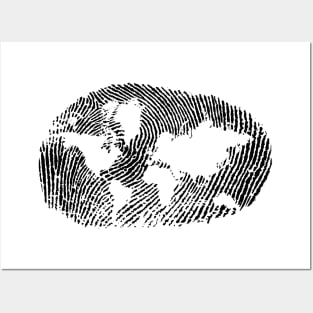 Fingerprint Map Posters and Art